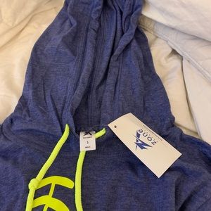 Hooded shirt softball markings